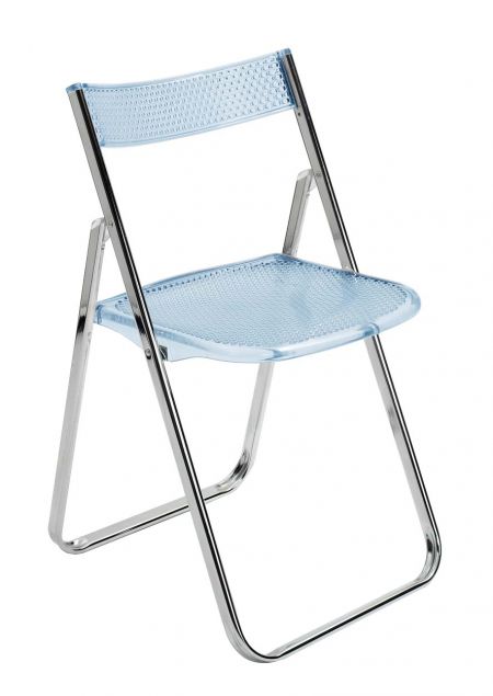 HC612折りたたみ椅子/メイヘチェア-青色